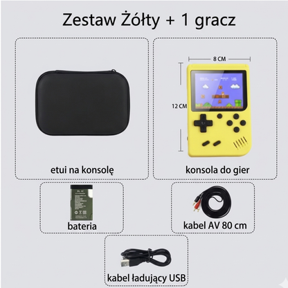 Gamefy™ – Mini Konsola z 500 Grami w Zestawie